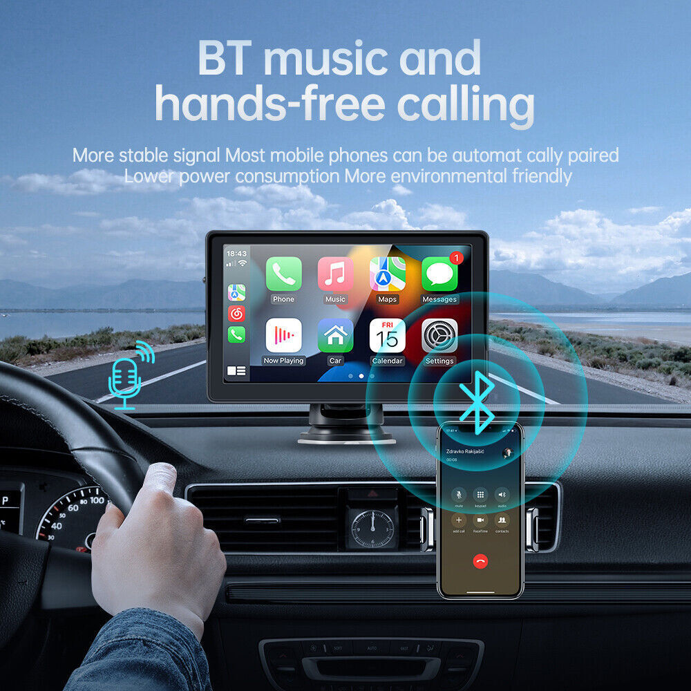 7" Smart Car Screen (CarPlay & Android Auto)