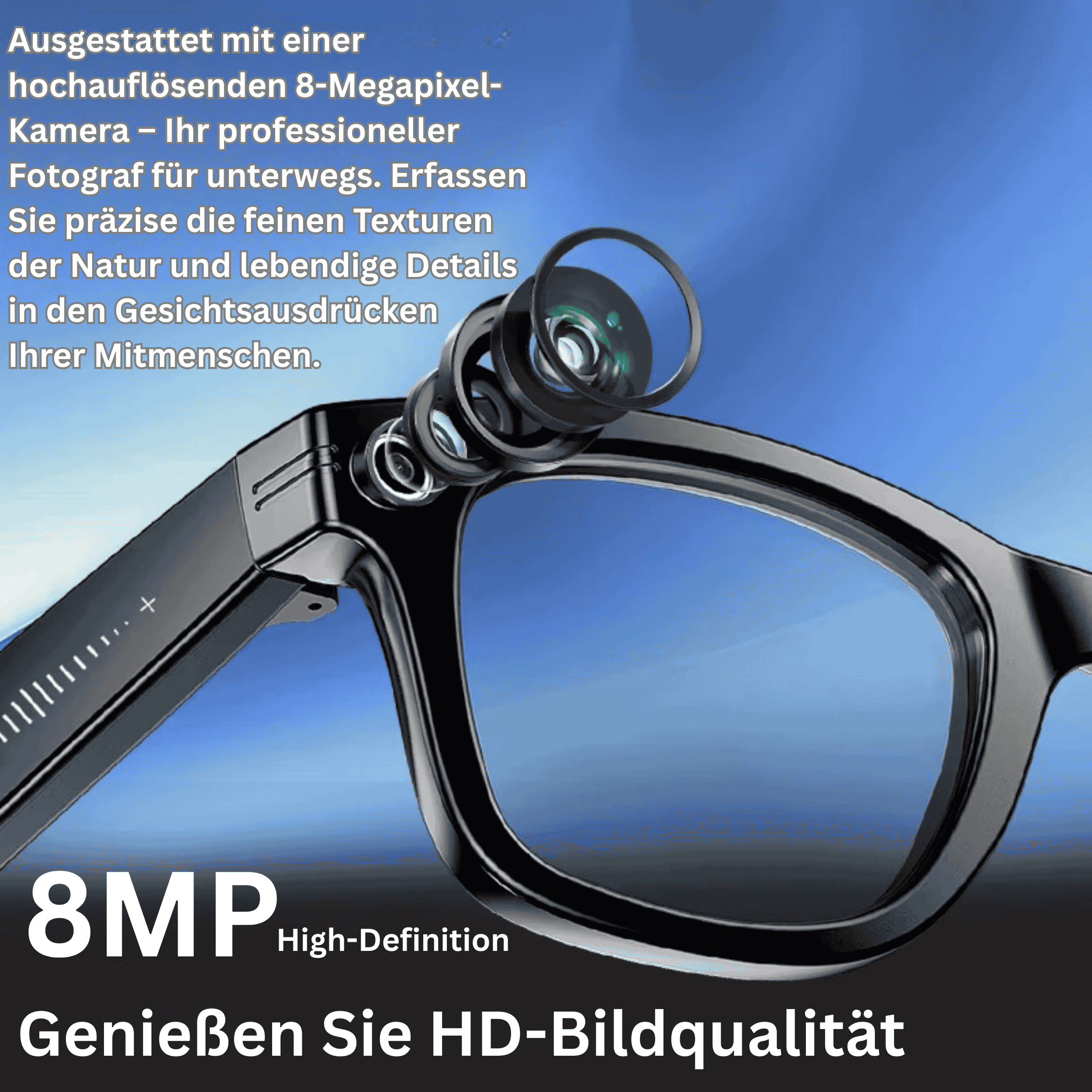 M01 Pro AI Smart Glasses (8MP)