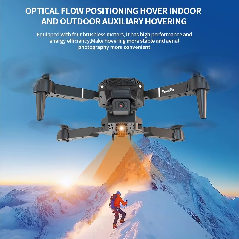 E88 Pro Foldable Drone - 4K Dual Camera & WiFi FPV