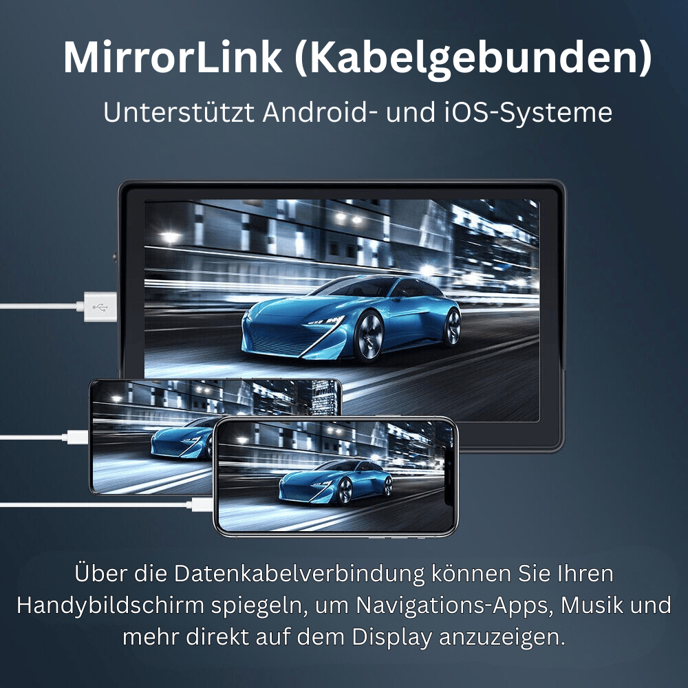 7" Smart Car Screen (CarPlay & Android Auto)