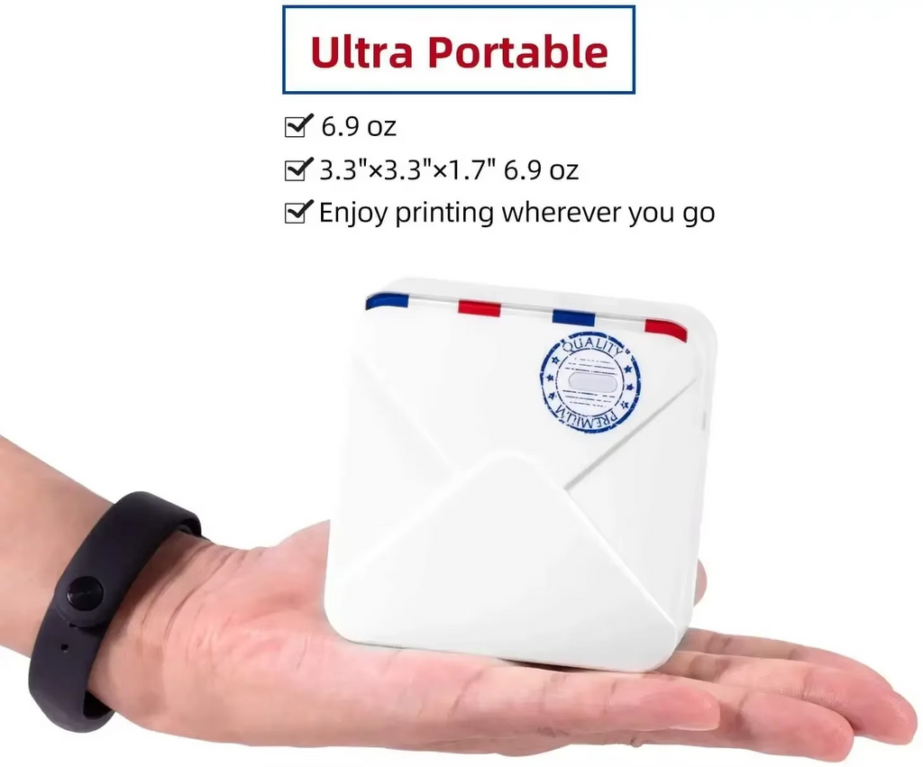 Pocket Mini Thermal Printer - Inkless & Portable