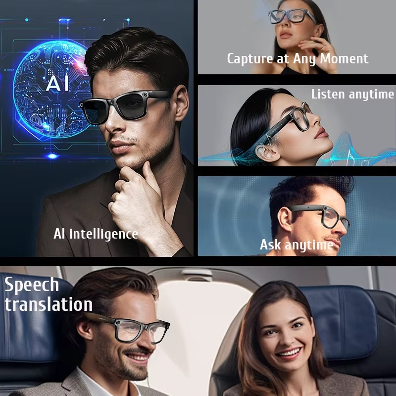 M01 Pro AI Smart Glasses (8MP)