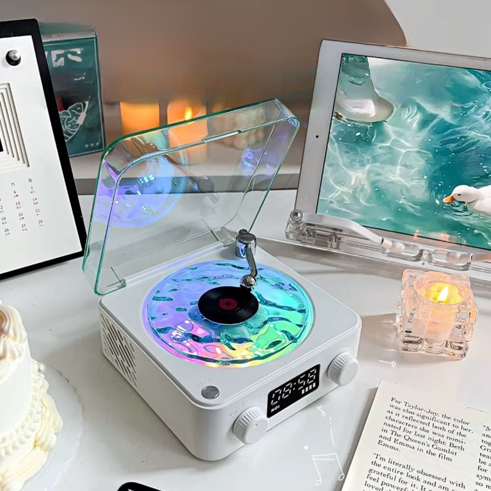 Retro Vinyl Style Bluetooth Speaker