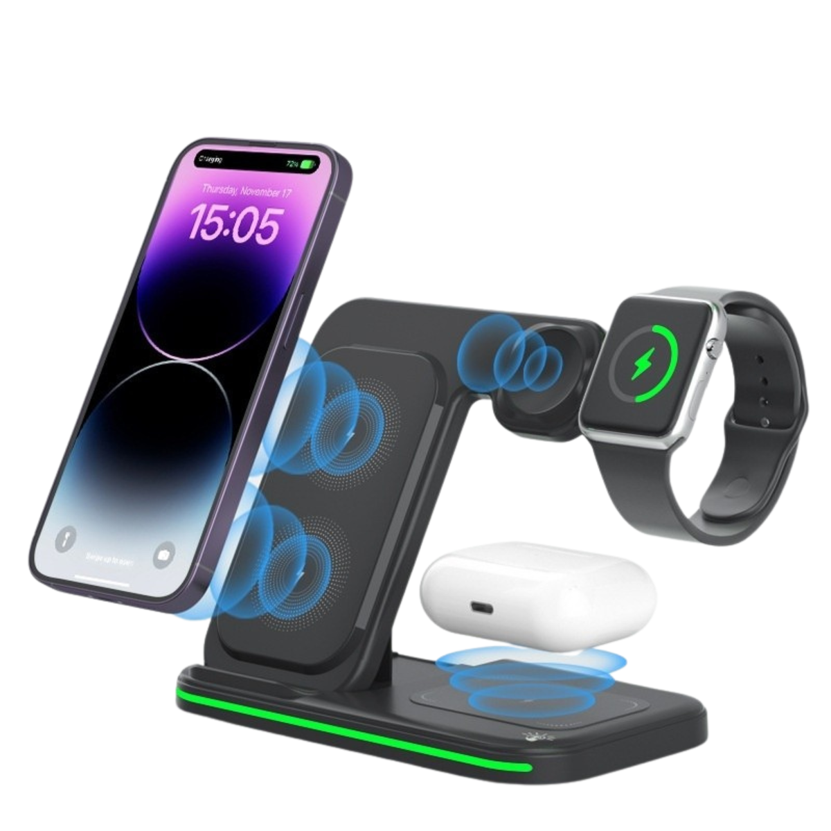3-in-1 Foldable Charging Station