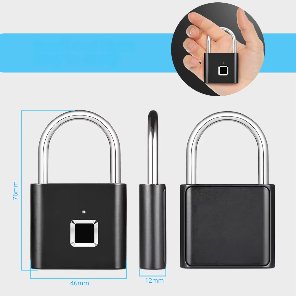 Outdoor Waterproof Smart Fingerprint Padlock