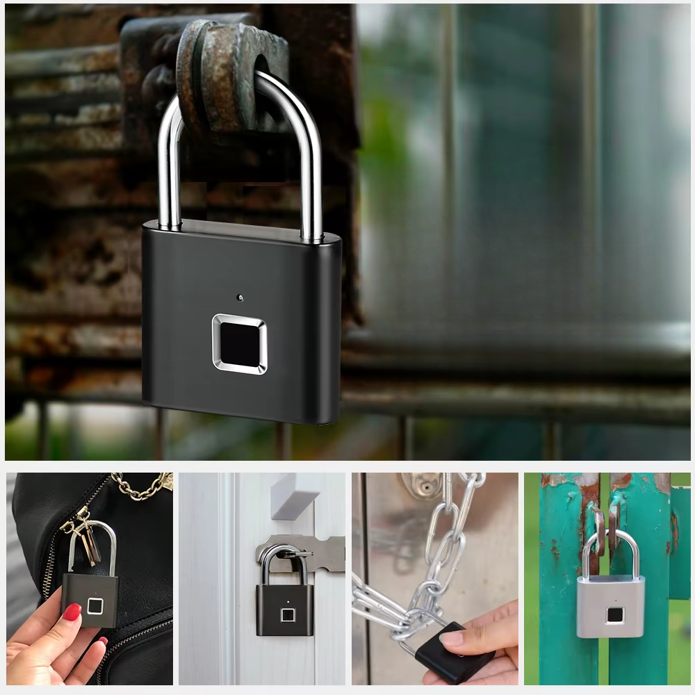 Outdoor Waterproof Smart Fingerprint Padlock