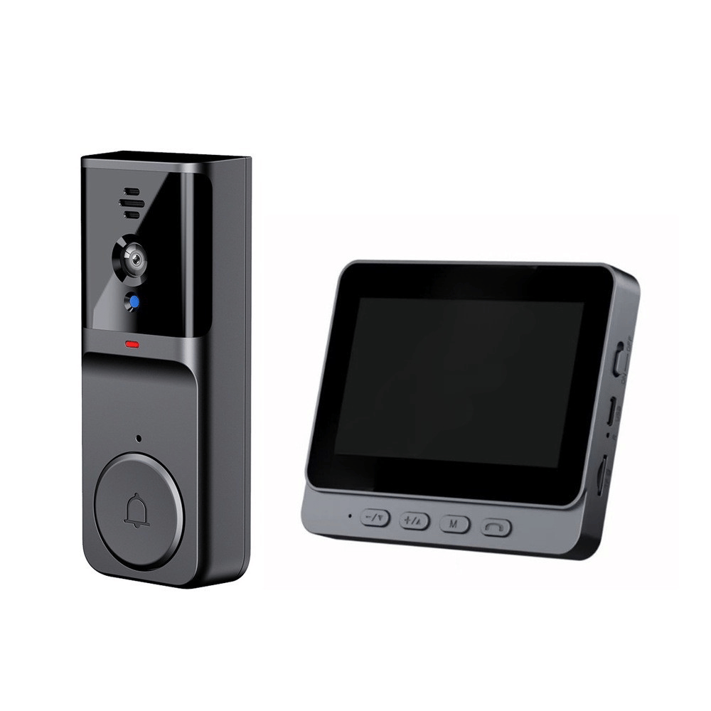Kabellose Video-Türklingel mit Monitor Zwei-Wege-Gegensprechanlage  4,3" Display