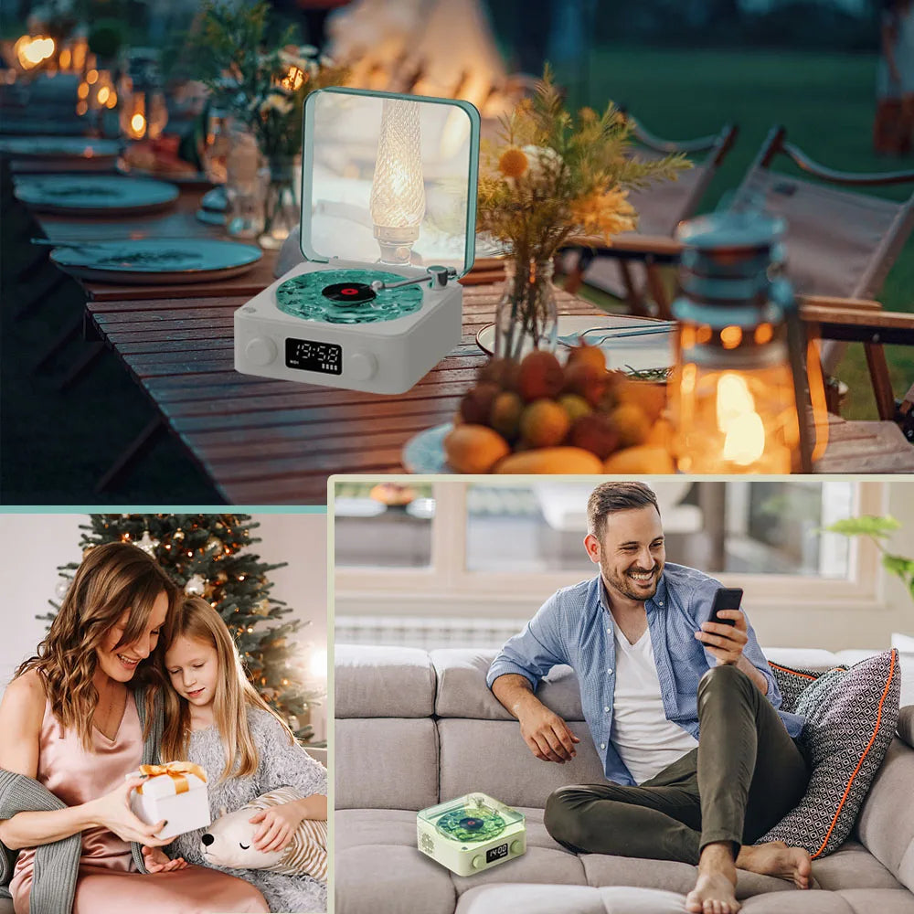 Retro Vinyl Style Bluetooth Speaker