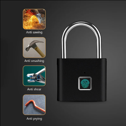 Outdoor Waterproof Smart Fingerprint Padlock